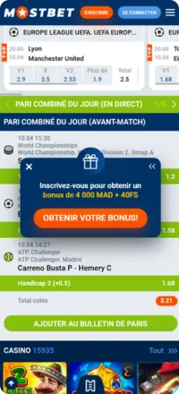 Promotion du Premier Dépôt sur Mostbet